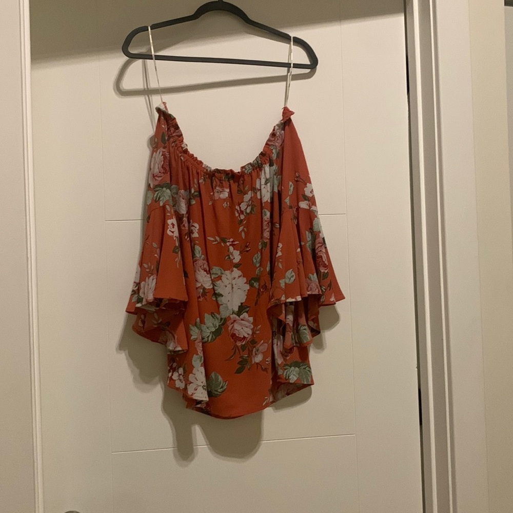 Bobeau Floral Blouse